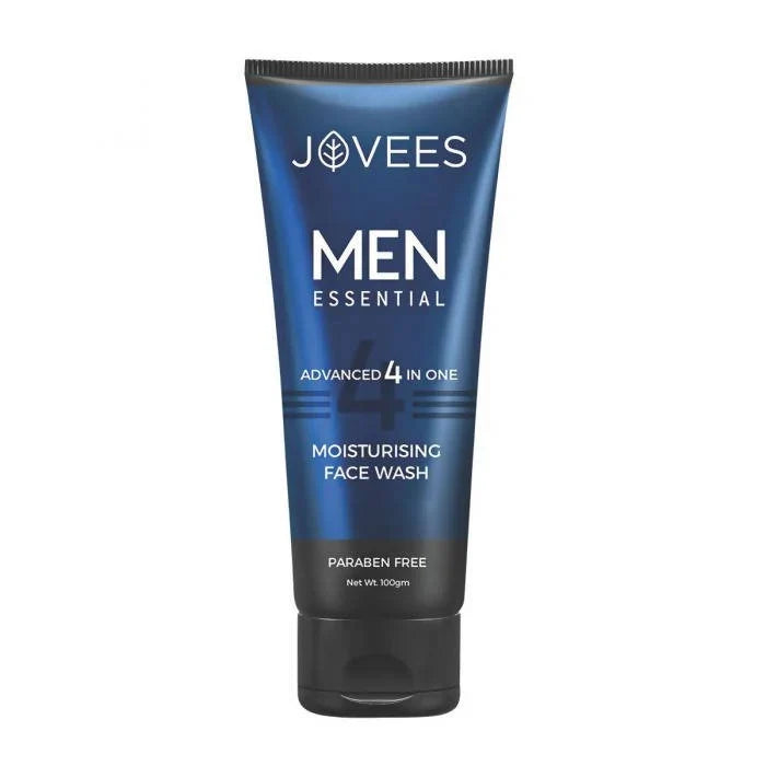 Jovees Men Essential Moisturising Face Wash: 4-in-1 Daily Care for Clean, Fresh & Hydrated Skin