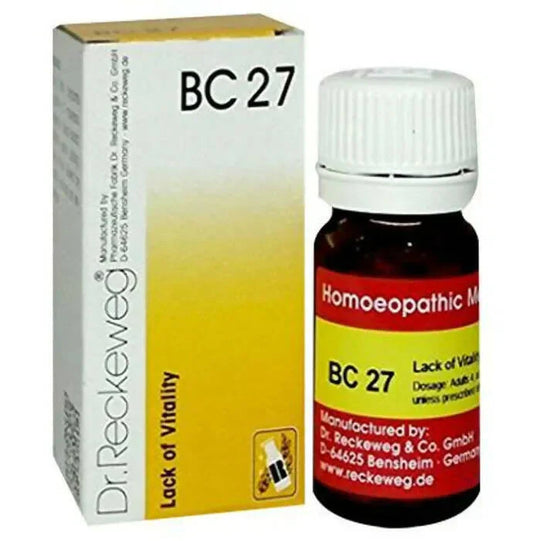 Dr. Reckeweg Bio-Combination 27 (BC-27) Tablets: Restore Vitality, Energy & Sexual Wellness Naturally