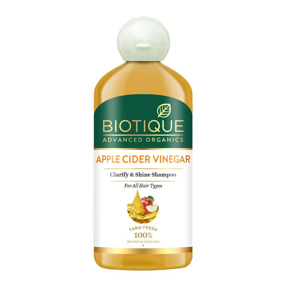 Biotique Advanced Organics Apple Cider Vinegar Shampoo: Clarify & Shine for Healthy-Looking Hair
