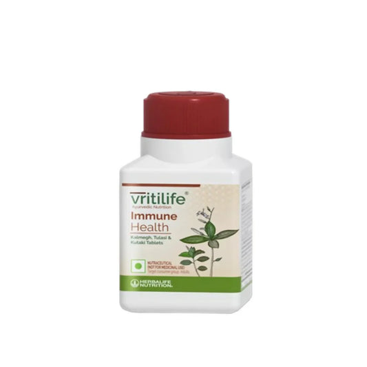 Herbalife Vritilife Immune Health Tablets: The 100% Natural Ayurvedic Immunity Booster with Kalmegh & Tulasi That Helps Fight Viruses, Manage Cold Symptoms & Supports Overall Wellness