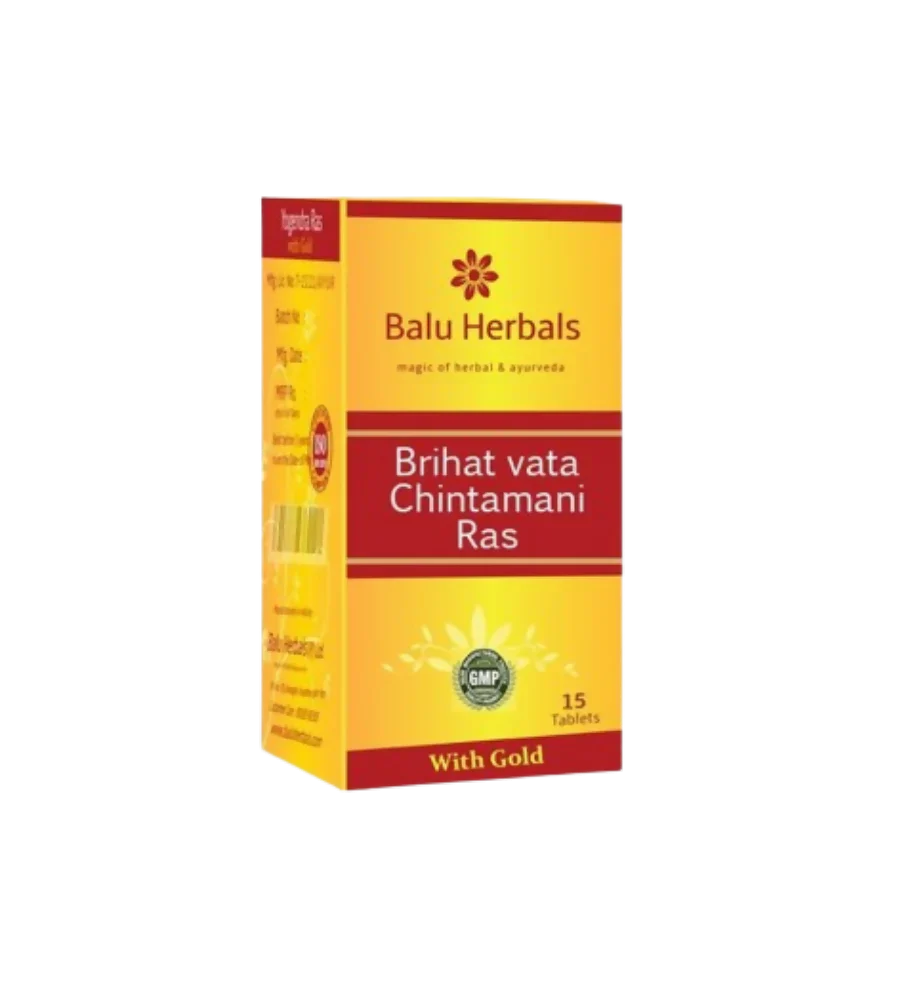 Balu Herbals Brihat Vata Chintamani Ras: Rasa Shastra's 'Great Jewel That Conquers Vata' — Gold, Pearl, Iron, and Mica Bhasma in the Most Powerful Classical Ayurvedic Nervine