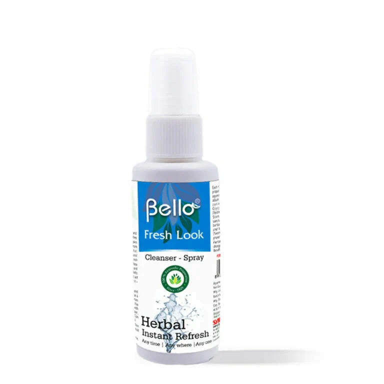 Bello Fresh Look: Instant Herbal Face Refresh Spray for On-the-Go Glow, Oil Control & Makeup Removal