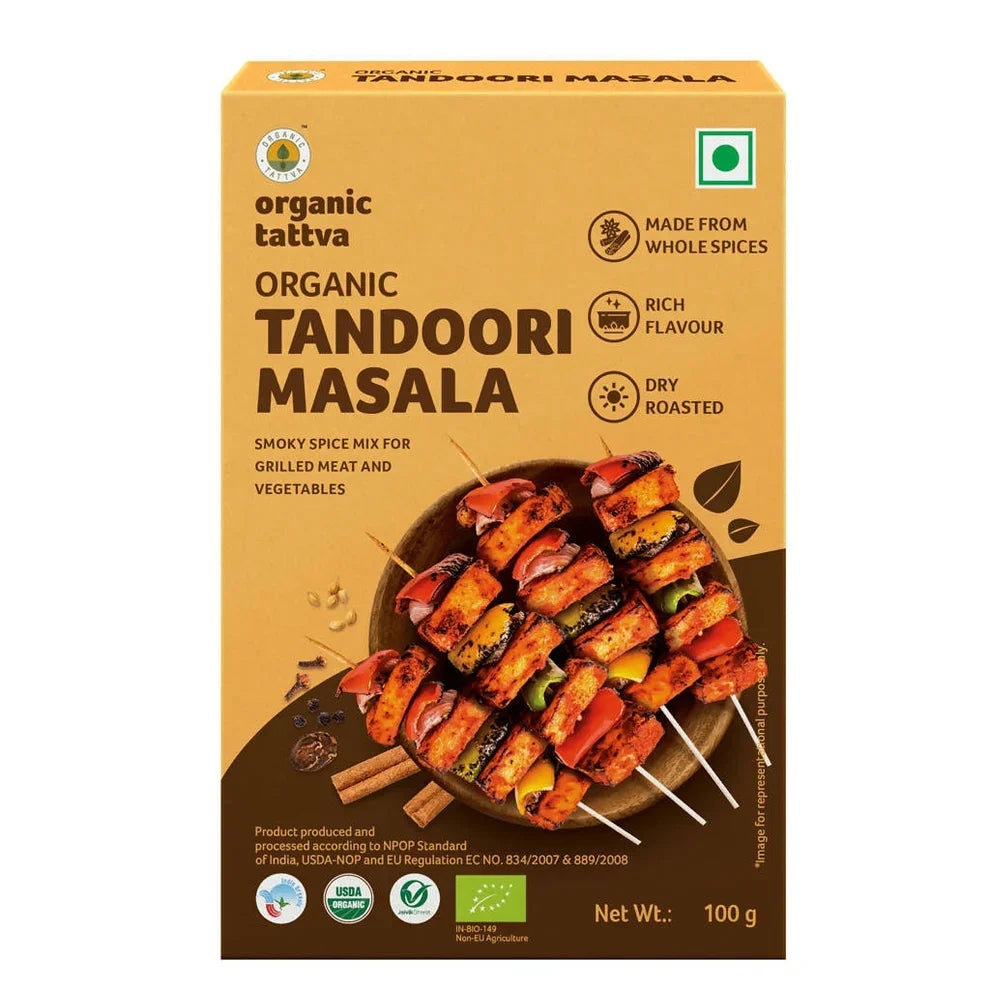 Organic Tattva Tandoori Masala Powder: Bring Authentic Indian Tandoori Flavor Home