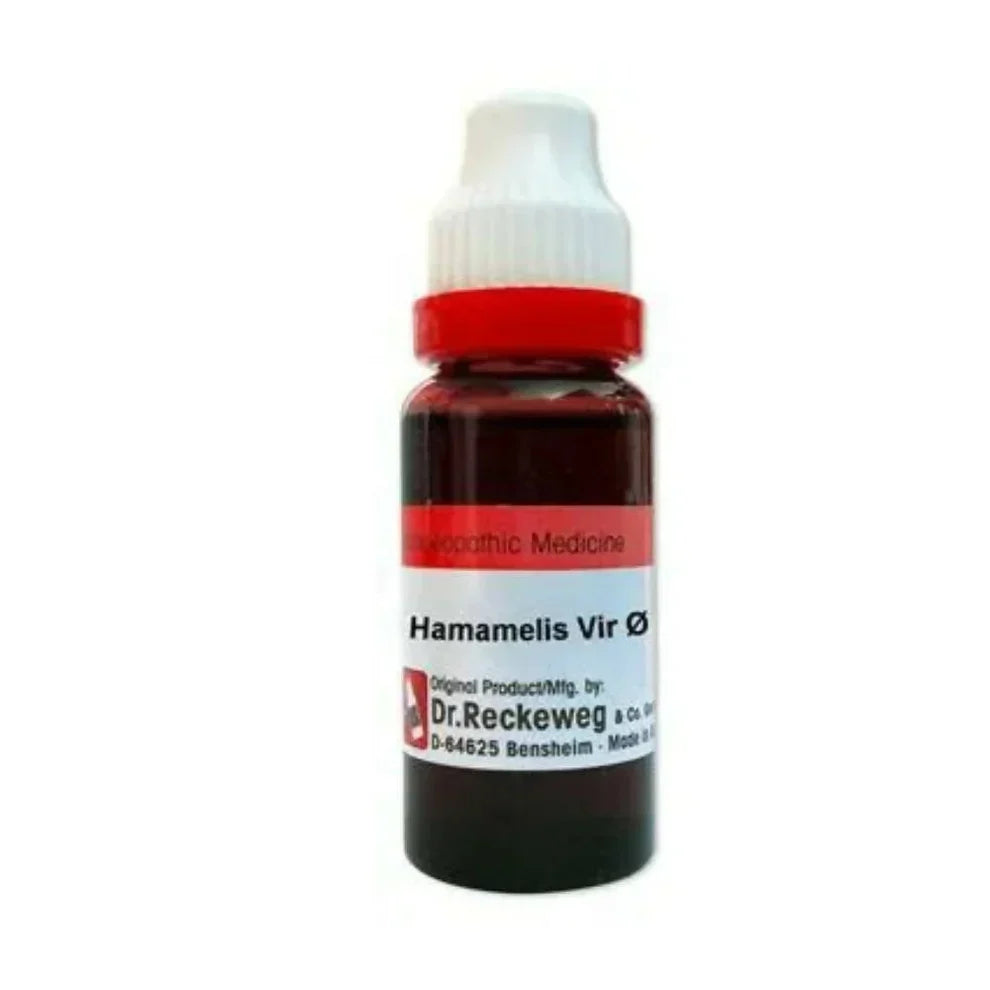 Dr. Reckeweg Hamamelis Virg Mother Tincture Q – Traditional Homeopathic Support for Veins, Hemorrhoids & Bruising