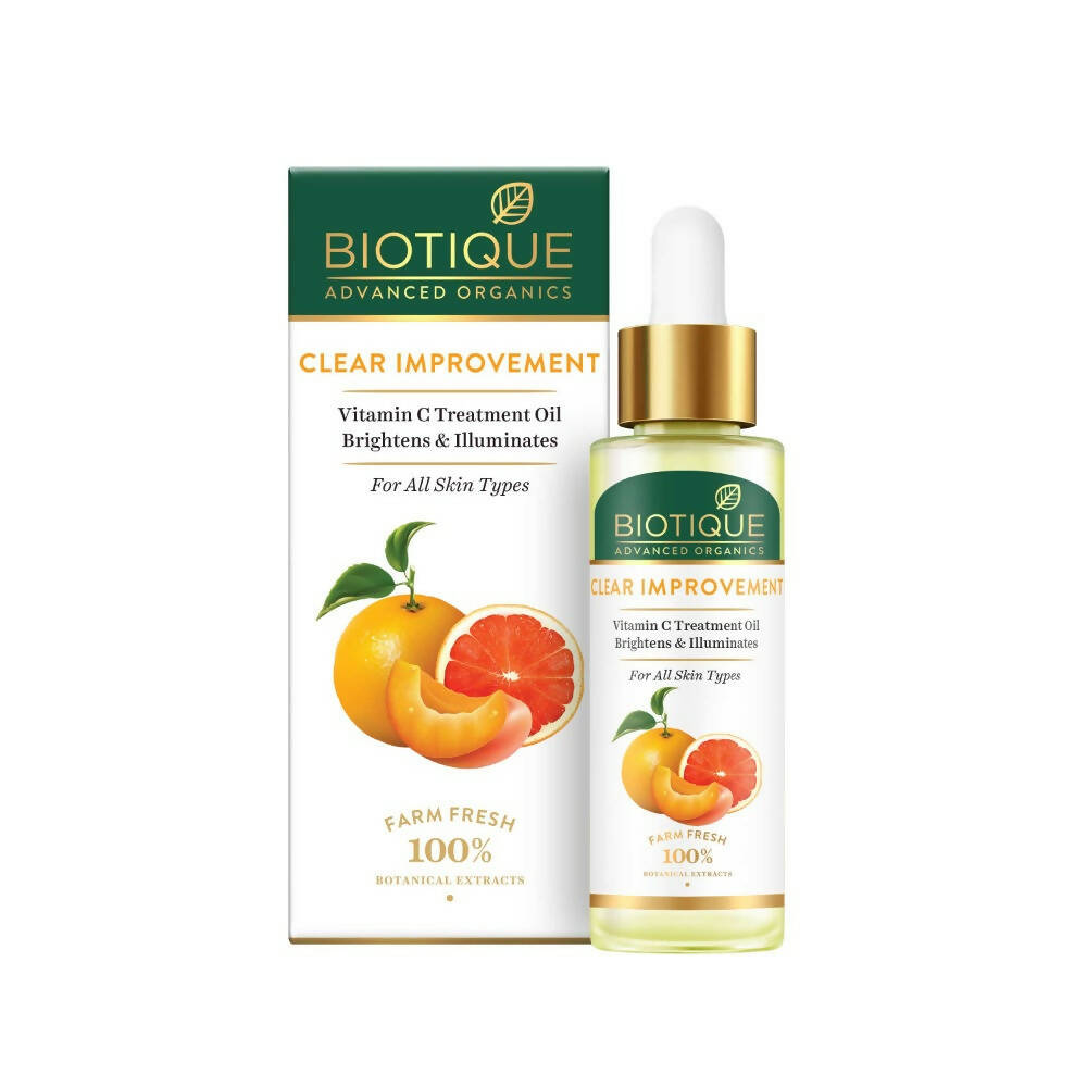 Biotique Advanced Organics Clear Improvement Vitamin C Treatment Oil: Your Guide to Brighter, More Even-Looking Skin