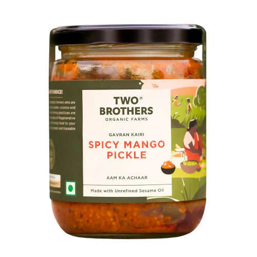 Two Brothers Organic Farms Spicy Mango Pickle: The Heirloom Gavran Kairi Achar That Tastes Like Maharashtra in a Jar