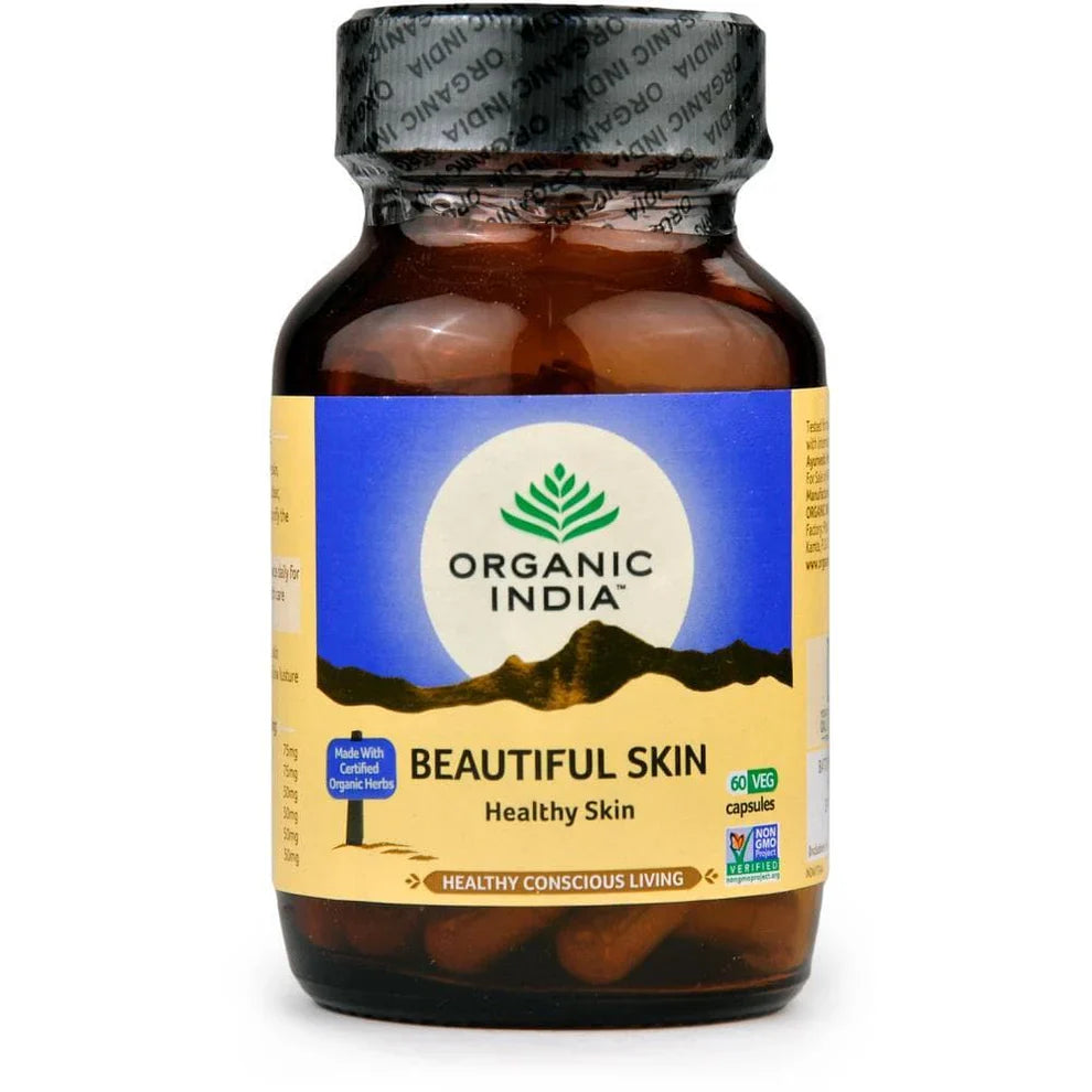 Organic India Beautiful Skin Capsules: Ayurvedic Support for Clearer, Radiant Skin