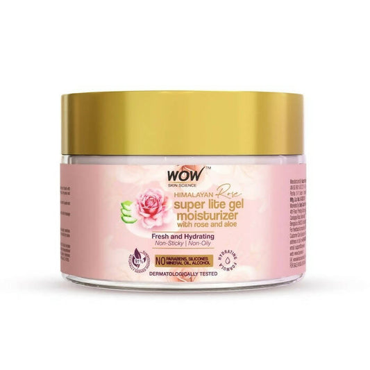 WOW Skin Science Super Light Rose Aloe Gel Moisturizer: Lightweight Hydration for Soft, Fresh & Glowing Skin