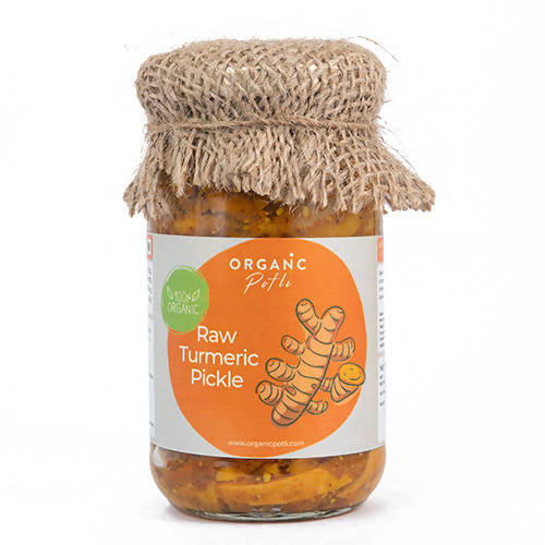 Organic Potli Raw Turmeric Pickle – Traditional Kacchi Haldi Achar
