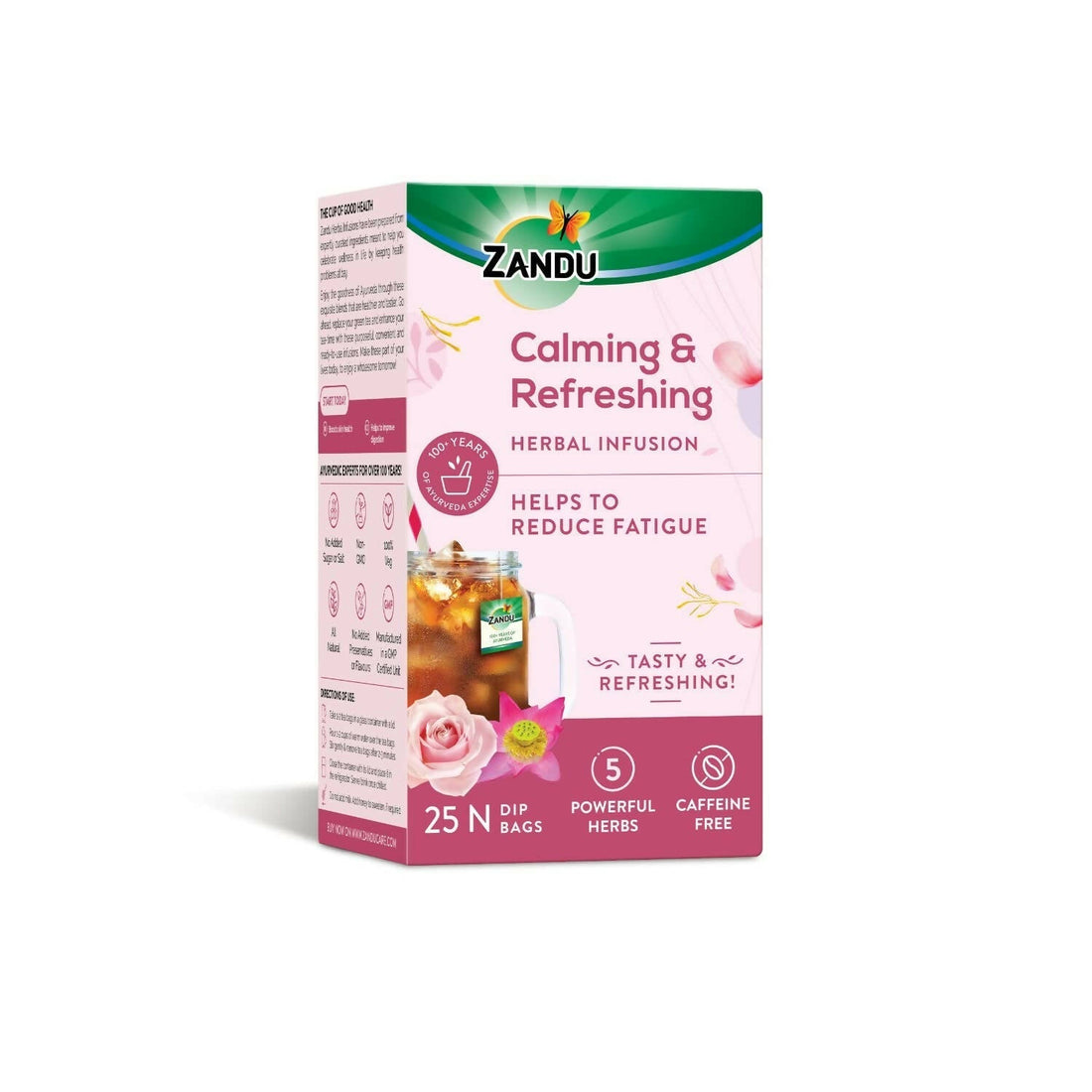 Zandu Calming & Refreshing Herbal Infusion: A Refreshing Ayurvedic Herbal Tea