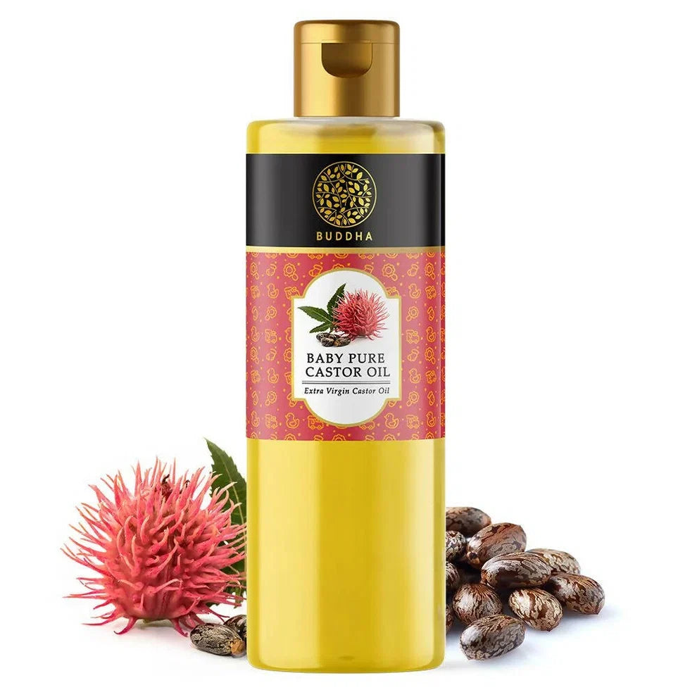 Buddha Natural Baby Castor Oil Cold Pressed Extra Virgin – Pure & Gentle Care for Baby Skin, Hair & Massage