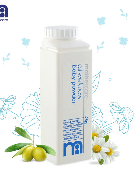 Mothercare All We Know Baby Powder: Gentle Care for Soft, Fresh & Comfortable Baby Skin