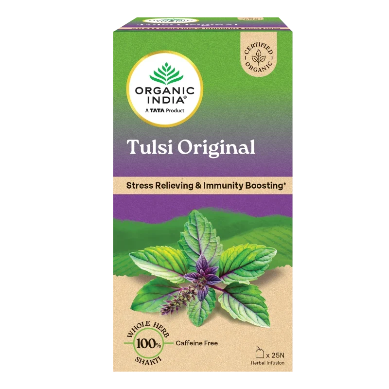 Organic India Tulsi Original Tea: A Caffeine-Free Herbal Tea for Everyday Wellness