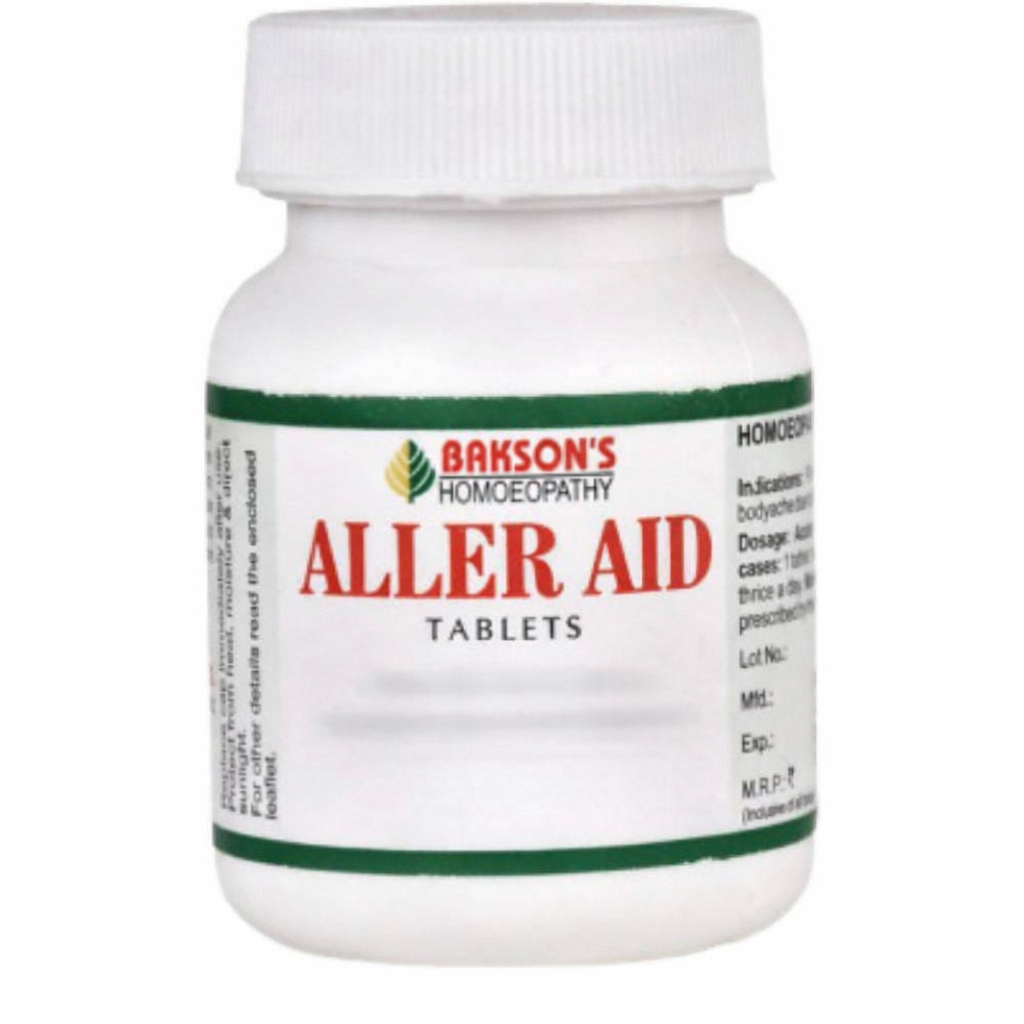 Bakson's Aller Aid Tablets: Traditional Homeopathic Support for Seasonal Allergy & Respiratory Wellness