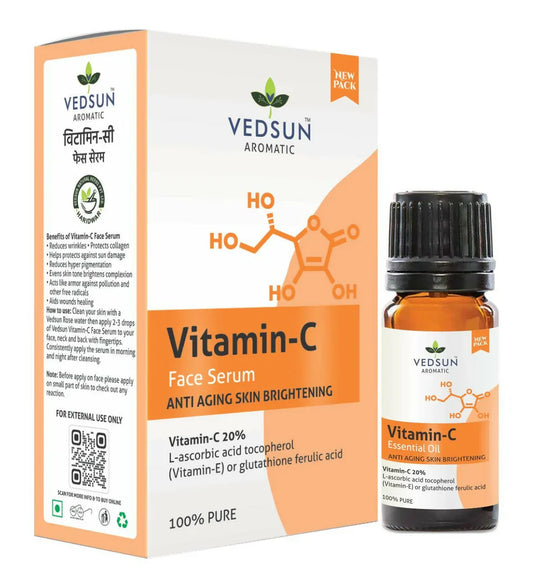 Vedsun Naturals Vitamin C Face Serum: Daily Glow, Anti-Ageing, and Bright Skin Support