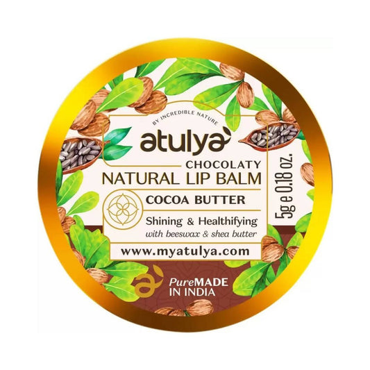 Atulya Cocoa Butter Natural Lip Balm: Deep Hydration for Soft, Smooth & Healthy Lips
