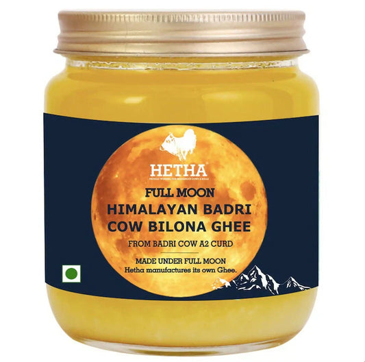 Hetha Full Moon Himalayan Badri Cow A2 Bilona Ghee: Uttarakhand's Sacred Mountain Cow, Twelve Batches a Year, One Brass Vessel at a Time