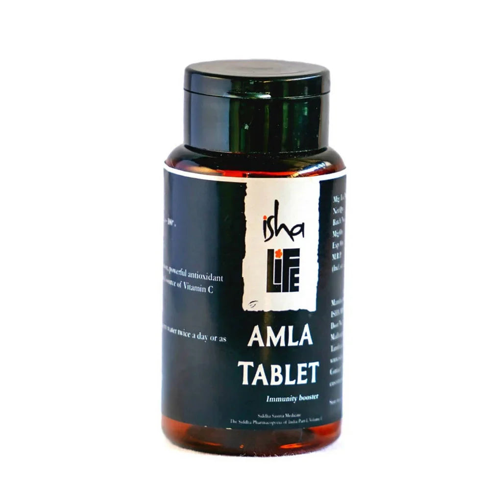 Amla Tablet - Boost Immunity & Get Healthy Hair & Skin with Isha Life Amla Tablet 60 Tabs
