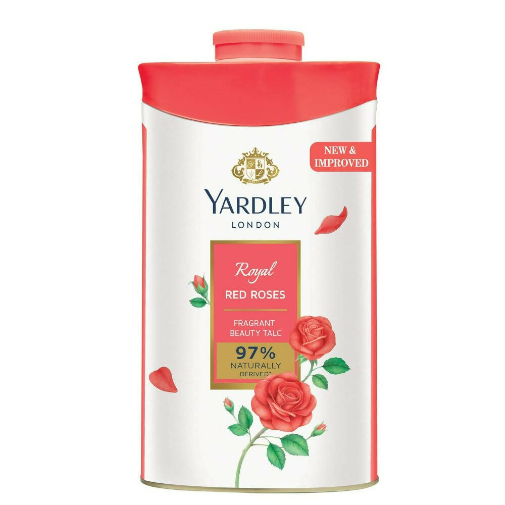 Yardley London Royal Red Roses Talc Powder for Women – Elegant Fragrance & Everyday Freshness