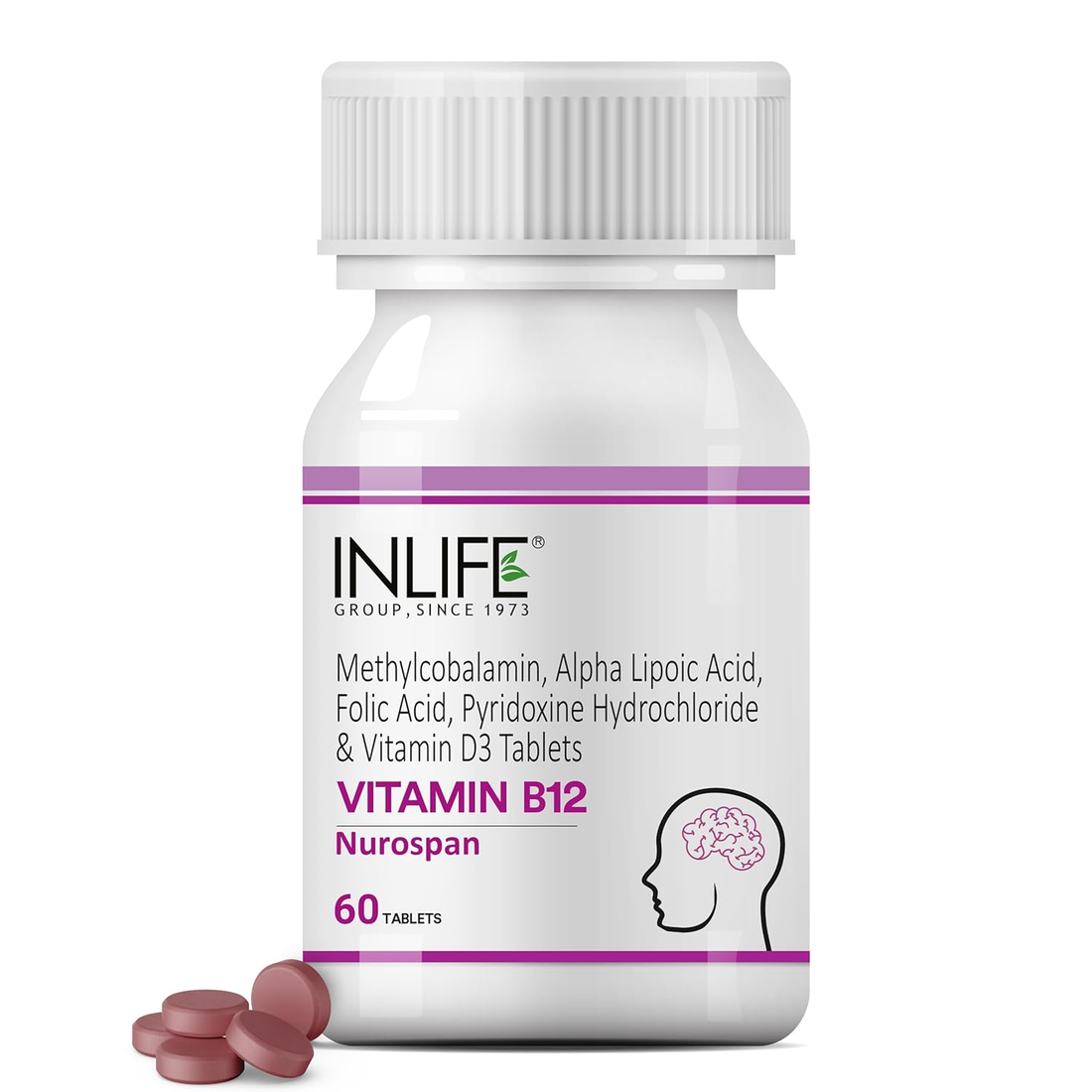 Inlife Vitamin B12 Tablets: Convenient Daily Nutritional Support for Energy & Nerve Health