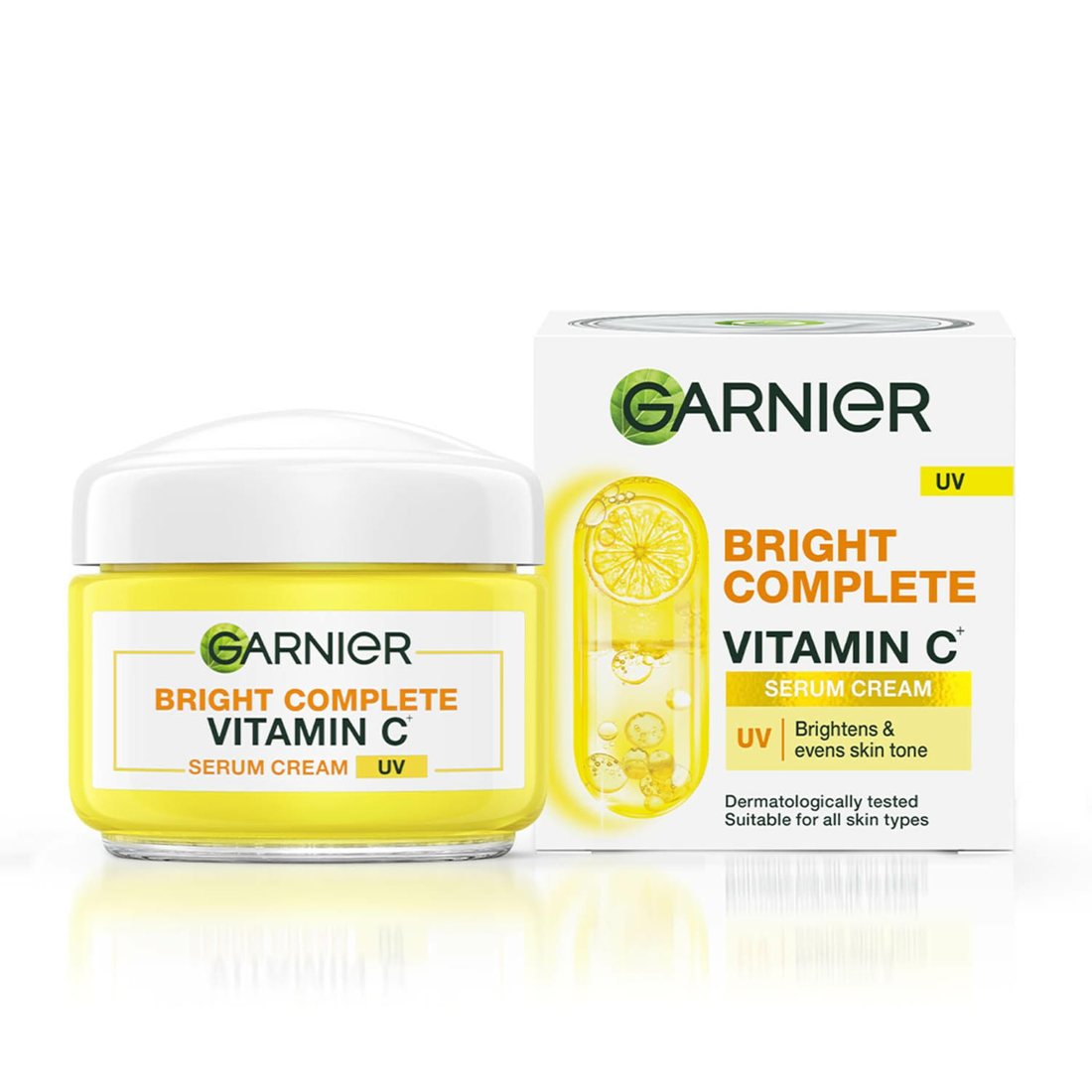 Garnier Skin Naturals Bright Complete Vitamin C Serum Cream: Daily Brightening & Sun Protection