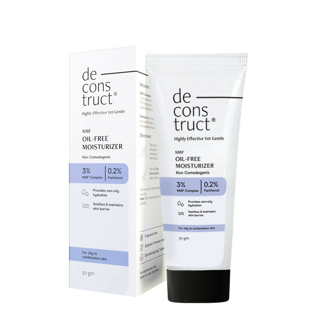 Deconstruct Oil-Free Moisturizer for Oily Skin: Lightweight Hydration for a Balanced Complexion