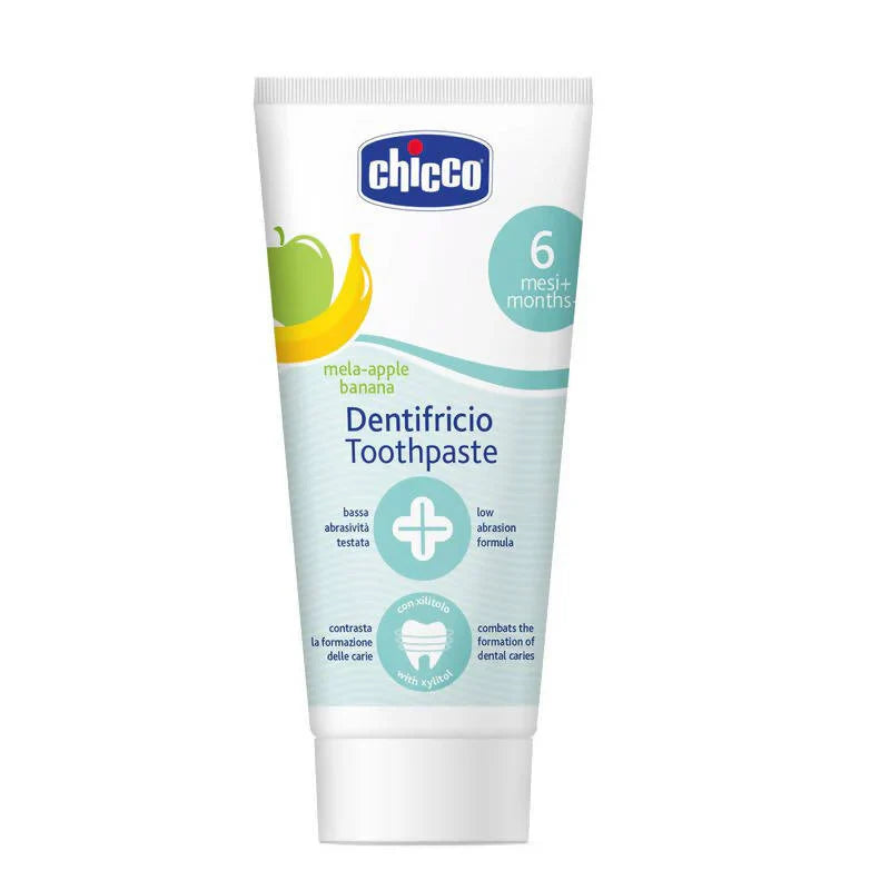 Chicco Dentifricio for 6+ Months: Apple & Banana Toothpaste for the Very First Tooth