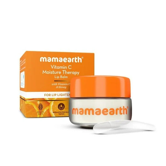 Mamaearth Vitamin C Moisture Therapy Lip Balm SPF 50: Brightening & Hydrating Care for Lips