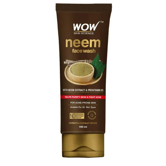 WOW Skin Science Anti Acne Neem Face Wash: Deep Cleansing Face Wash for Clearer, Healthier-Looking Skin