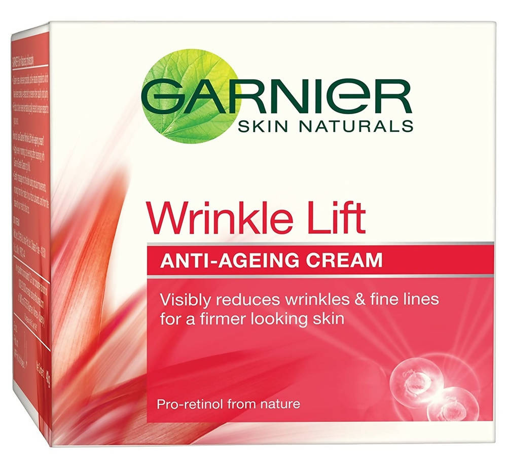 Garnier Skin Naturals Wrinkle Lift Anti-Ageing Cream: Daily Care for Smoother-Looking Skin
