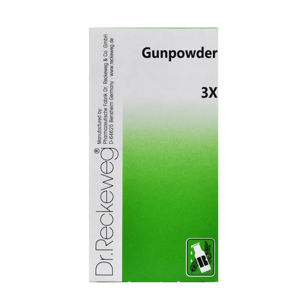 Dr. Reckeweg Gunpowder Trituration Tablets 3X: Homeopathic Support for Wound Healing, Boils & Skin Health