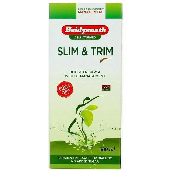 Baidyanath (Jhansi) Slim Trim Juice: Ayurvedic Herbal Support for Healthy Weight Management & Metabolism