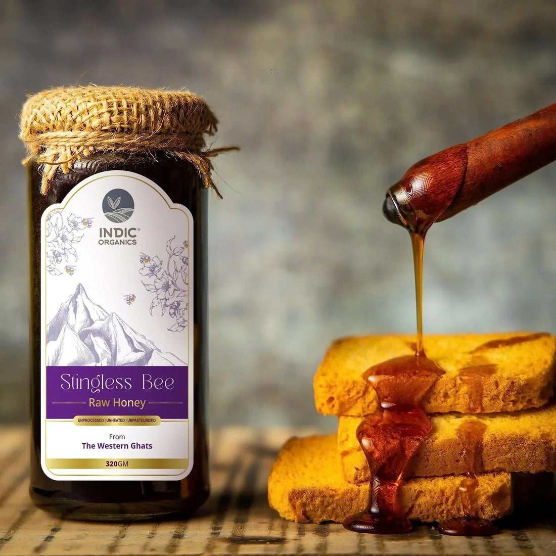 Indic Organics Small Stingless Bee Raw Honey: The Rarest Honey from India's Richest Forest