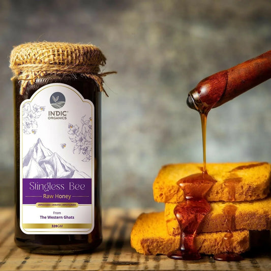 Indic Organics Small Stingless Bee Raw Honey: The Rarest Honey from India's Richest Forest