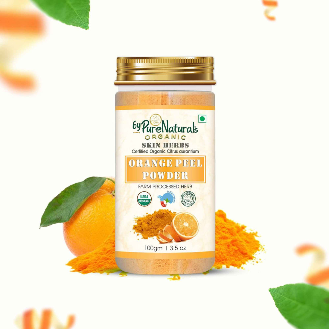 byPureNaturals Organic Orange Peel Powder: Benefits, Uses & DIY Face Packs for Glowing Skin