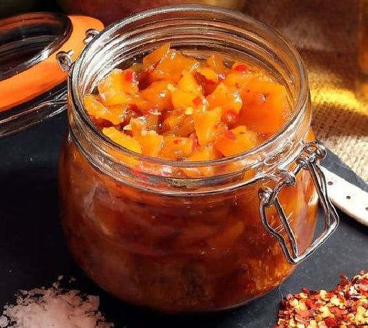 Siddhagiri's Satvyk Organic Kairi Chunda: The Ultimate Sun-Cooked Sweet & Spicy Raw Mango Preserve with Jaggery & Hint of Spice – No Chemicals or Additives, Natural Ingredients for Theplas, Bhakris, Toast, Rice, Curd, Pickle Flavor