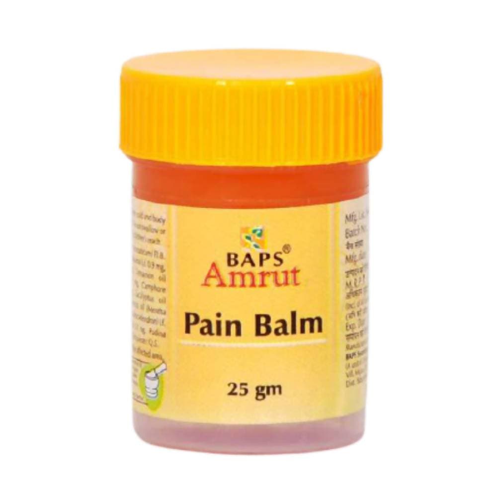 BAPS Amrut Pain Balm: Herbal Balm for Headache, Body Aches & Strains