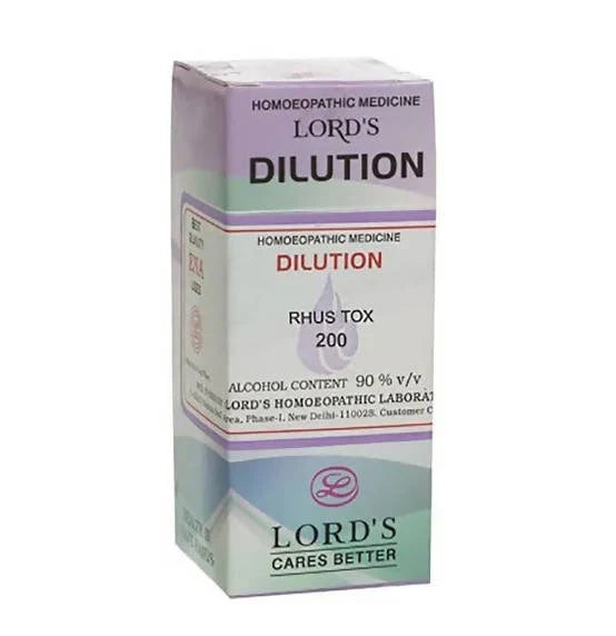Lord's Homeopathy Rhus Tox Dilution: Premium Homeopathic Remedy for Individualized Homeopathic Care