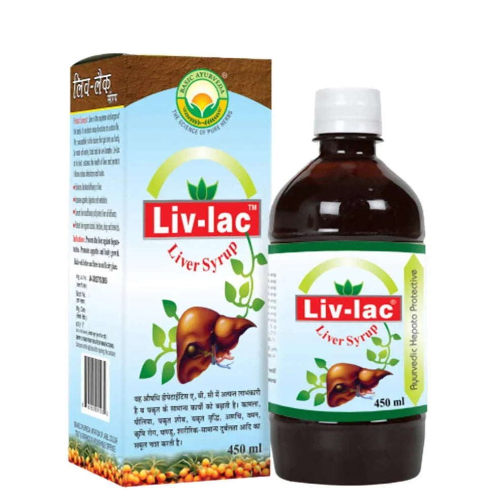 Basic Ayurveda Liv-Lac Liver Syrup: Herbal Support for Liver & Digestive Wellness