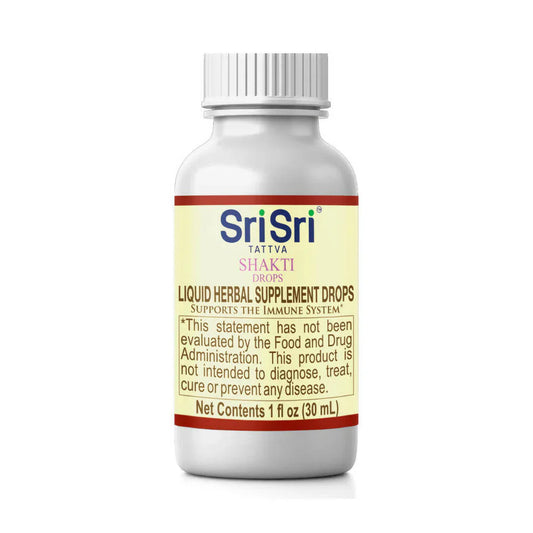 Sri Sri Tattva USA Shakti Drops: The Powerful Ayurvedic Immunity Booster & Rejuvenator Made from 8 Classical Herbs That Builds Strength, Stamina & All-Round Immunity While Providing Relief from Cold, Cough, Sore Throat & Supporting Memory, Hair Health