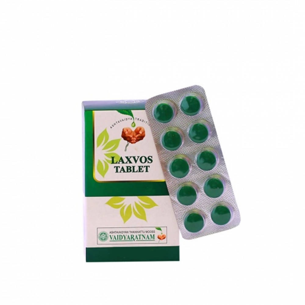 Vaidyaratnam Laxvos Tablets: Ayurvedic Support for Bowel Regularity & Digestive Wellness