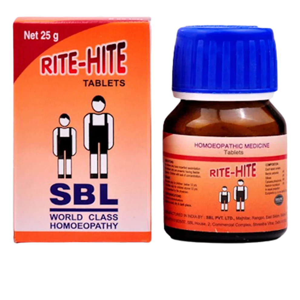 SBL Homeopathy Rite-Hite Tablet – Homeopathic Tablets for Children's Growth & Development Support
