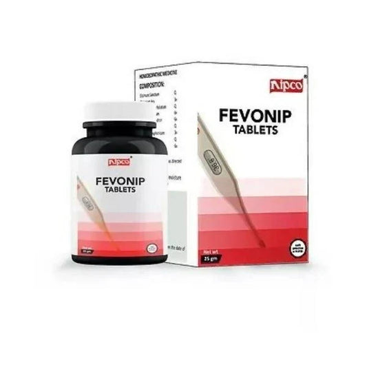Nipco Homeopathy Fevonip Tablets: Traditional Homeopathic Support for Fever & Fever-Related Discomfort