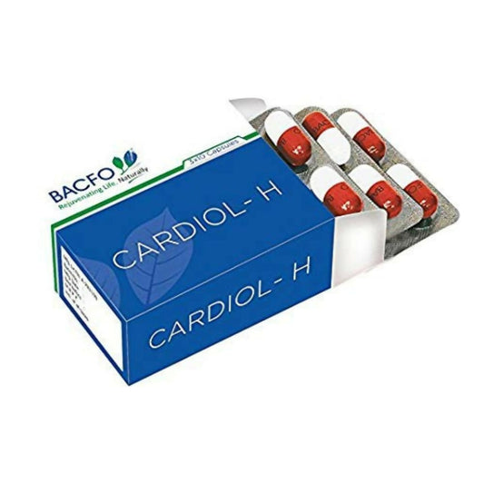 BACFO Cardiol-H Capsules: An Ayurvedic Herbal Formula for Healthy Blood Pressure & Heart Wellnessc