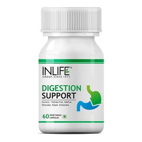 INLIFE Digestion Support Capsules: Herbal Support for Everyday Digestive Wellness