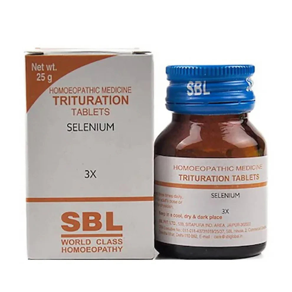 SBL Selenium Trituration Tablets: The Natural Homeopathic Remedy for Male Vitality, Sexual Health, Prostatitis, Hair Fall & Severe Debility