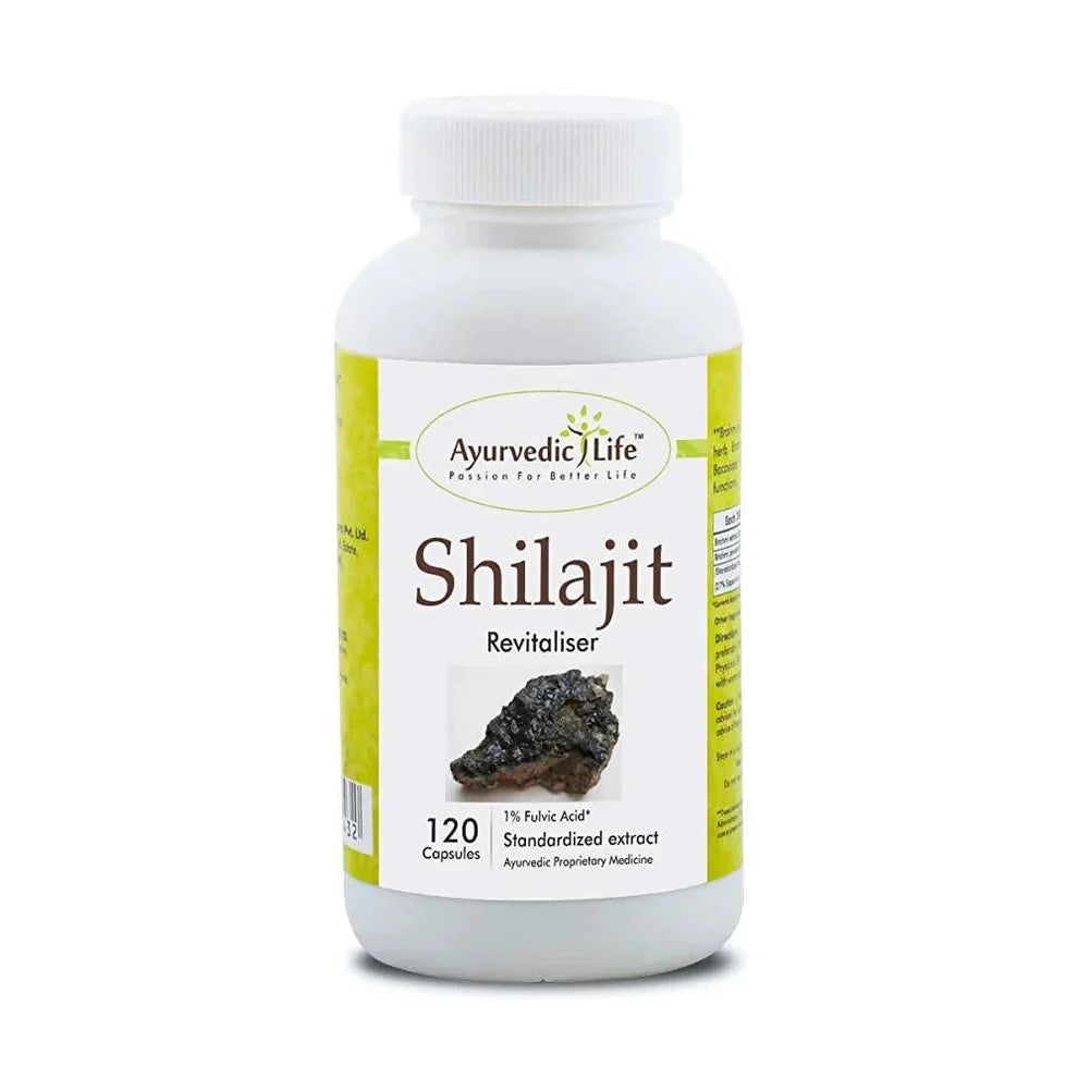 Ayurvedic Life SJ Capsules: The Ultimate Ayurvedic Shilajit (Shilajeet) Supplement for Energy, Stamina, Vitality, Strength, Rejuvenation, Antioxidant Protection, Anti-Inflammatory Support, Immunity Boosting, Cellular Health