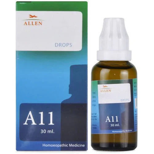 Allen Homeopathy A11 Drops: Traditional Homeopathic Support for Eczema & Itchy Skin