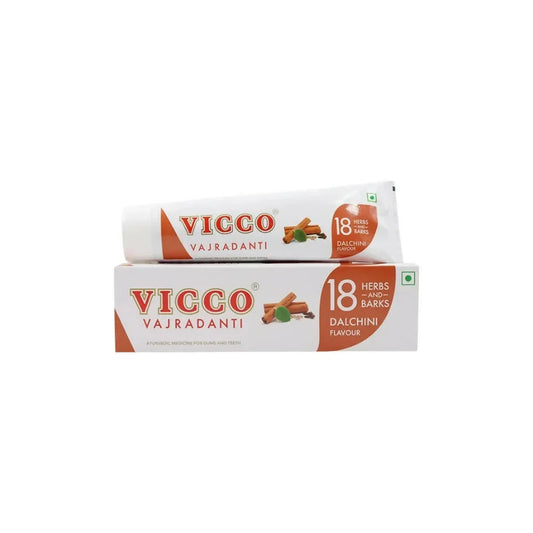 Vicco Vajradanti Dalchini Toothpaste: Ayurvedic Cinnamon Oral Care for Healthy Teeth & Gums
