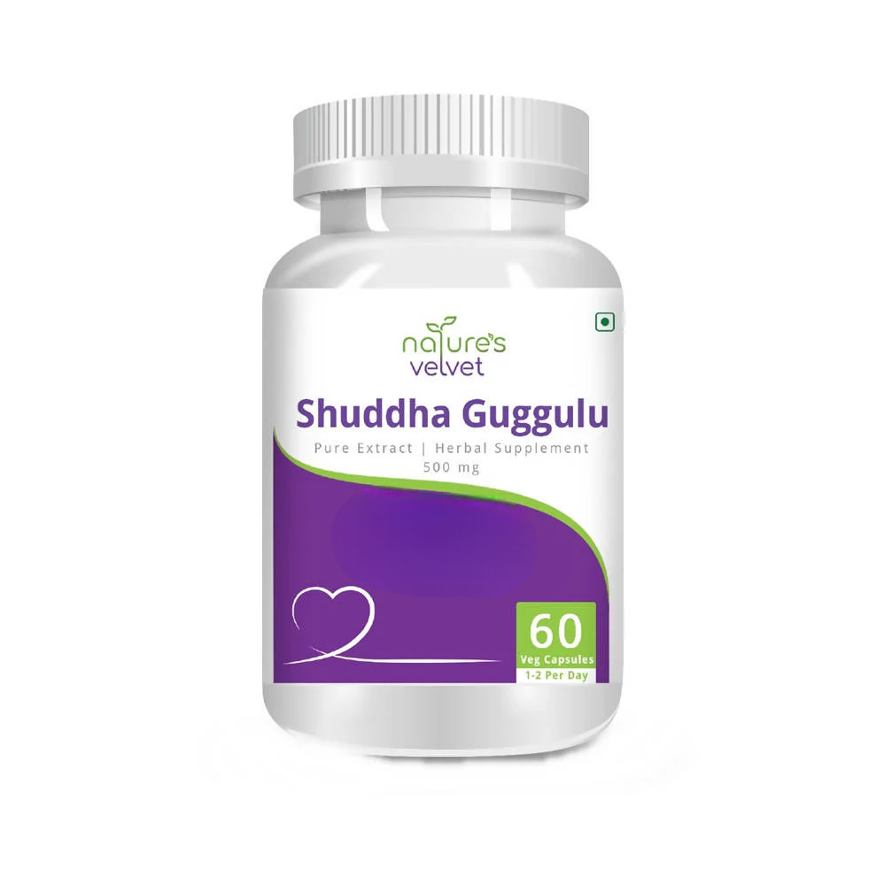 Nature’s Velvet Shuddha Guggulu Capsules: Ingredients, Features, and Wellness Guide